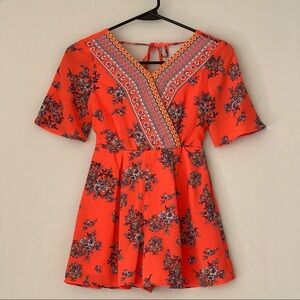 Trixxi Girl Romper Coral size 8